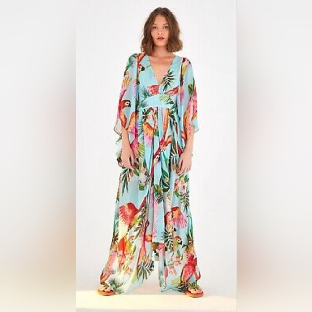 FARM RIO PARROT DRESS SIZE XS